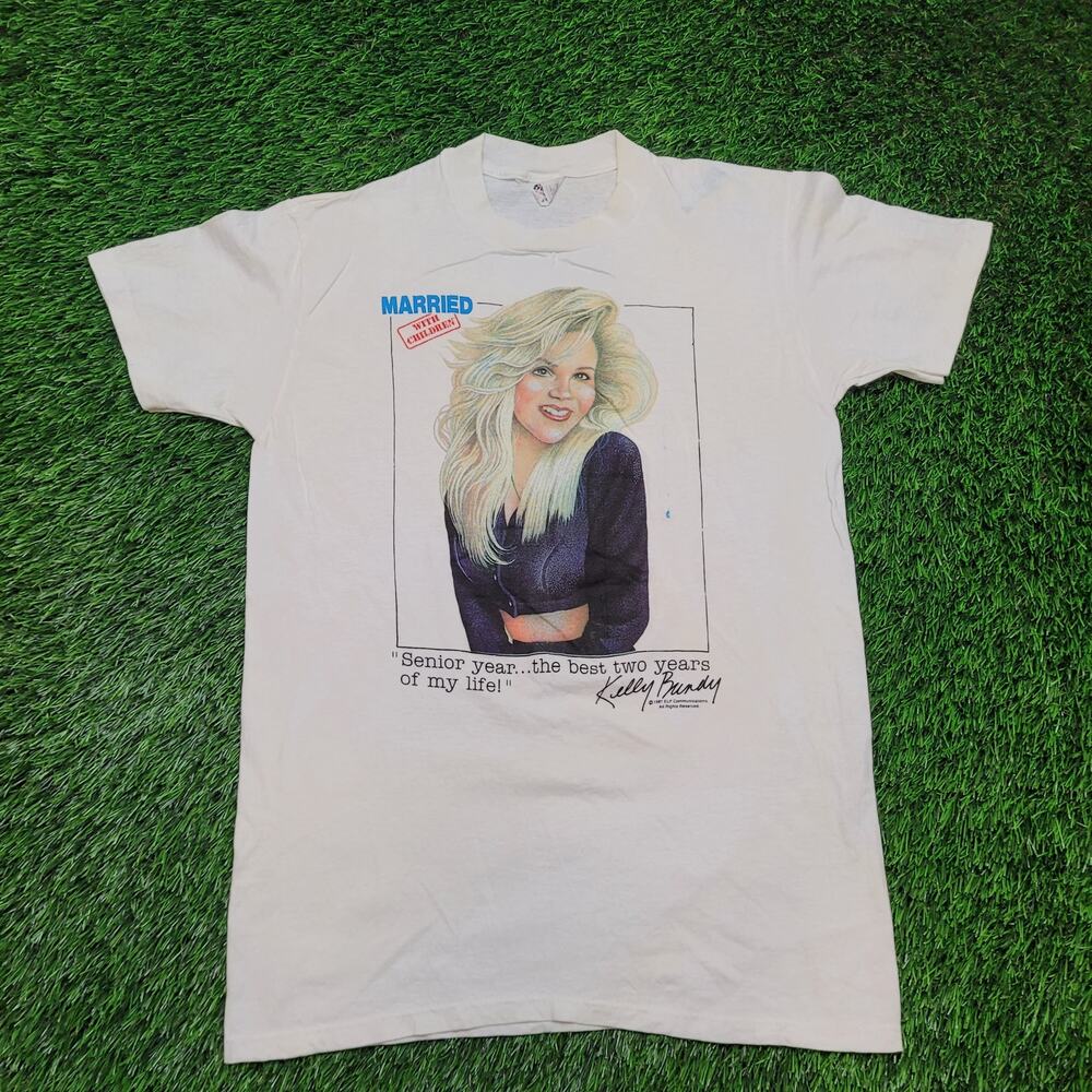 RARE VTG 1987 Married with Children Shirt Mens S Kelly-Bundy Single Stitch USA